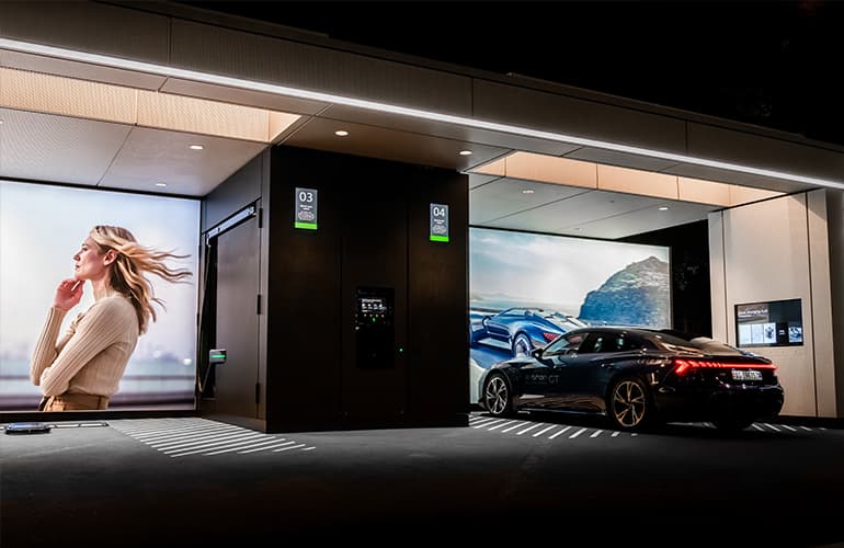 Audi charging hub Zürch