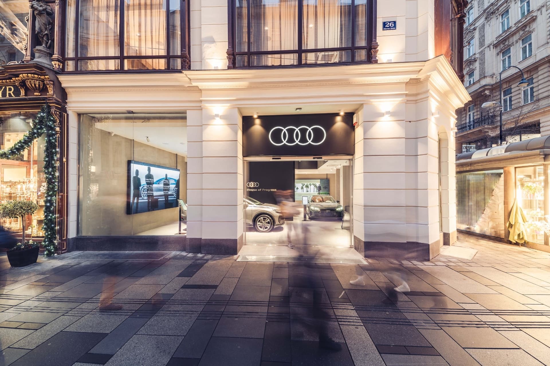 Audi House of Progress – MOONCITY Vienna, Markenraum in der Wiener Innenstadt